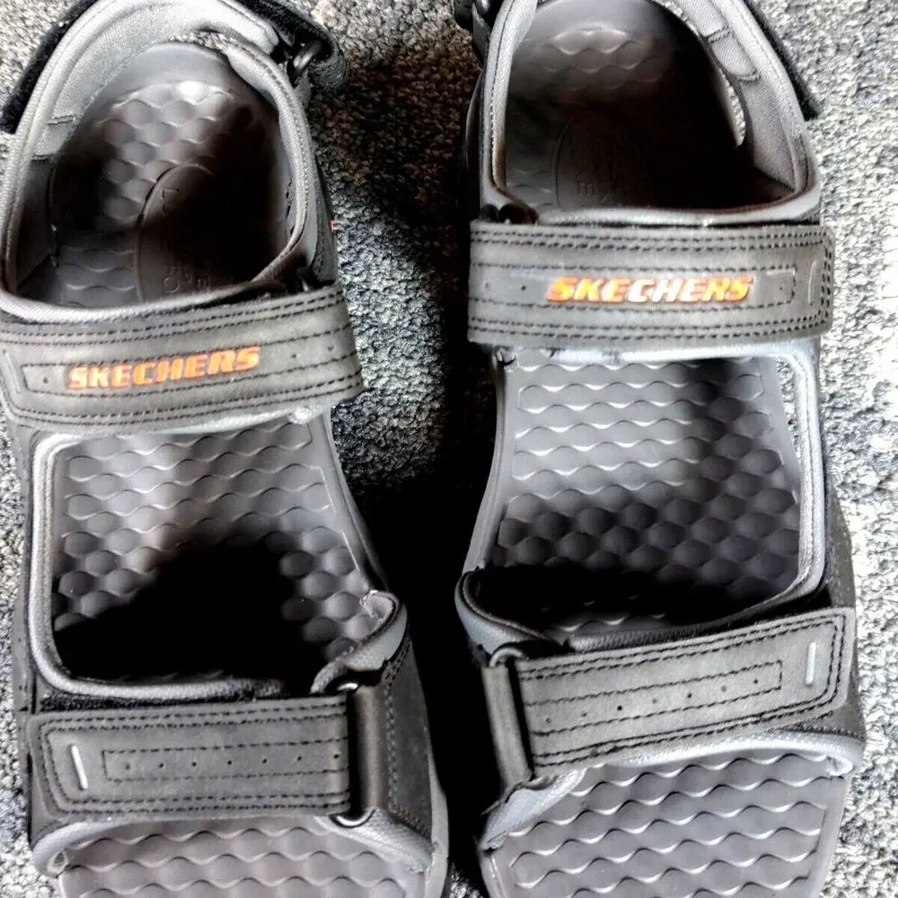 Skechers Tresmen Garo Outdoor Trail Hiking Sandals Shoes Comfort Gray Men Sz‎ 13